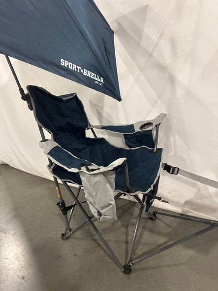 SPORT-BRELLA RECLINING BEACH CHAIR - DARK BLUE