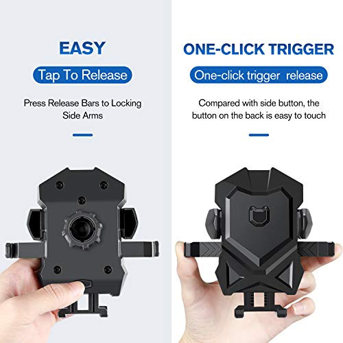 MANORD PHONE HOLDER FOR CAR UNIVERSAL LONG NECK CAR MOUNT HOLDER MJCB - BLACK