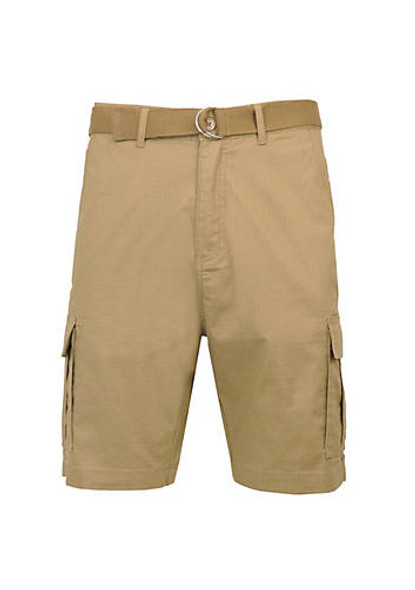 BLUE ROCK GALAXY RUGGED TRAIL MEN'S CARGO SHORTS WITH BELT SIZE 32 - DARK KHAKI New