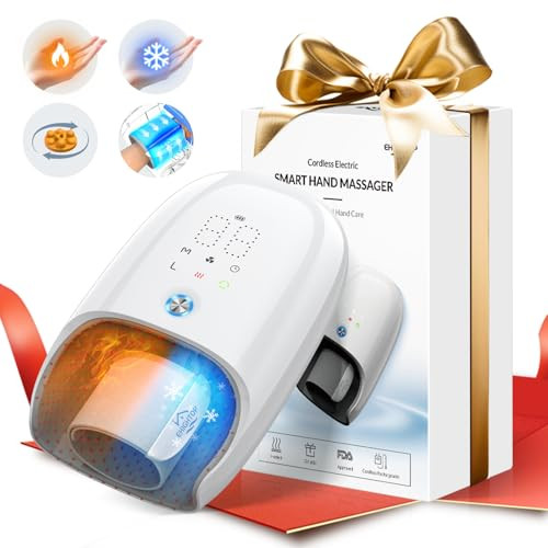 EHIGHTOP CORLESS ELECTRIC SMART HAND MASSAGER FE-0161 - WHITE