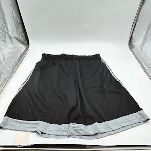 JUMP START JUMPSTART BLACK SILVER STRIPES BASKETBALL SHORT - L - BLACK/ SILVER New