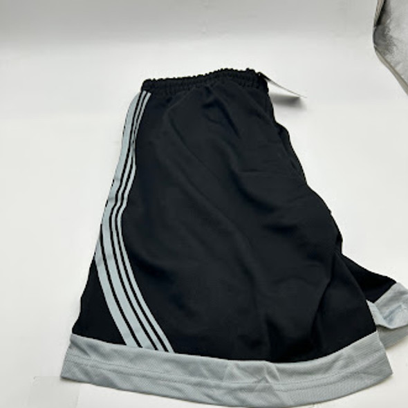 JUMP START JUMPSTART BLACK SILVER STRIPES BASKETBALL SHORT - L - BLACK/ SILVER New