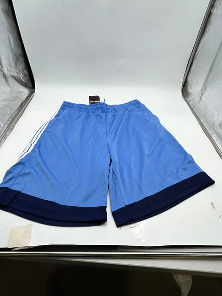 JUMPSTART WITH BASKETBALL SHORT ALONG DOUBLE WHITE STRIPE AND NAVY - SIZE: MEN L New