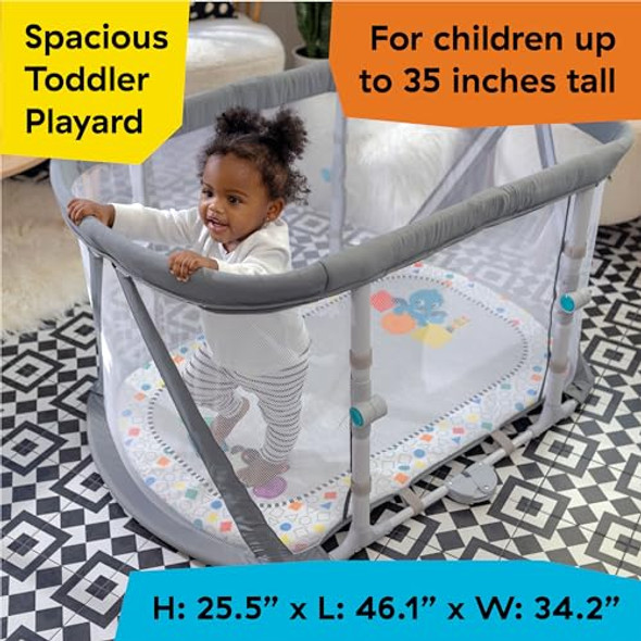 BABY EINSTEIN KICK & SNOOZE 3 IN 1 FOLDABLE PLAYARD BASSINET, PIANO TOY - GRAY New BABY EINSTEIN KICK & SNOOZE 3 IN 1 FOLDABLE PLAYARD BASSINET, PIANO TOY - GRAY New