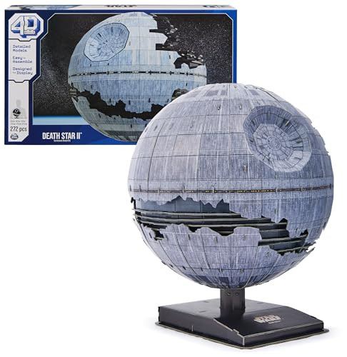 4D Build Star Wars Deluxe Death Star II Cardstock 3D Model Kit - Multicolor New