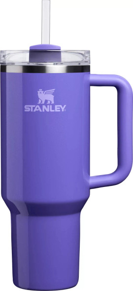 STANLEY QUENCHER H20 FLOWSTATE DHALIA SHIMMER TUMBLER 40 OZ - PURPLE
