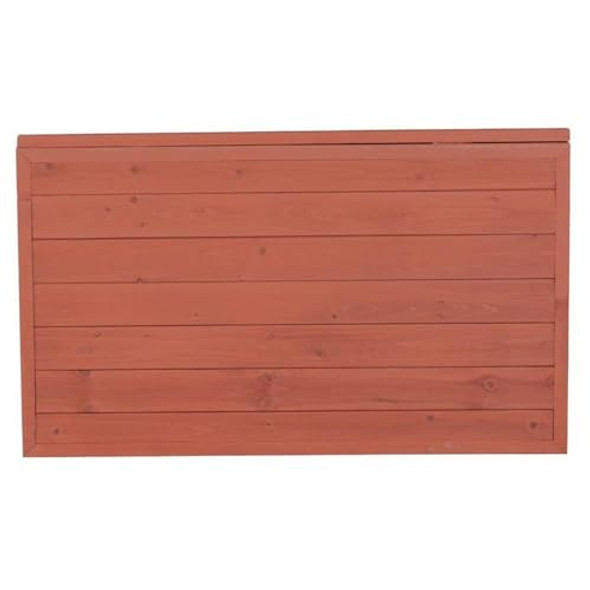 LEISURE SEASON WALL MOUNTED DROP LEAF TABLE BROWN -CEDAR WOOD