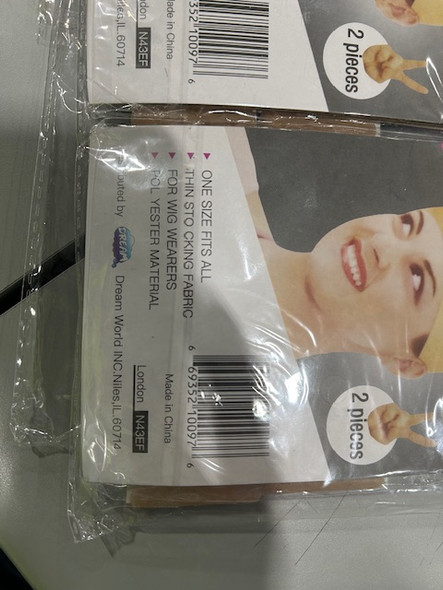 DREAM DELUXE 2 PACK WITH BANDS MEDIUM BROWN 2 PIECE WIG CAPS - MEDIUM BROWN New