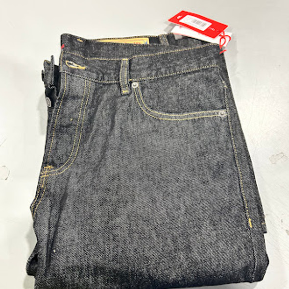 DIESEL 1995 STRAIGHT JEANS - SIZE: MEN W34X32L - DARK PITCH BLACK New