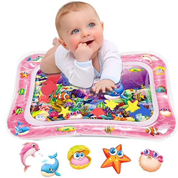 INFINNO TUMMY TIME WATER MAT FOR BABIES SENSORY DEVELOPMENT - PINK