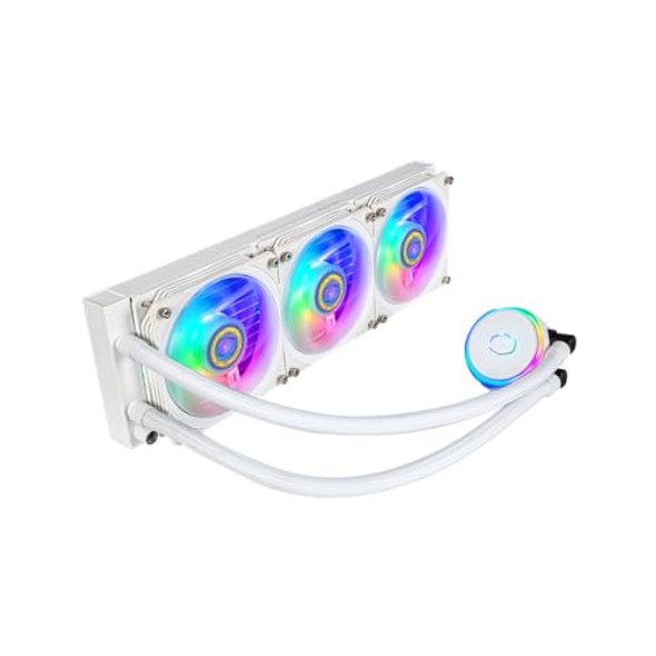 COOLER MASTER MASTERLIQUID PL360 FLUX WHITE CLOSE-LOOP AIO CPU - WHITE