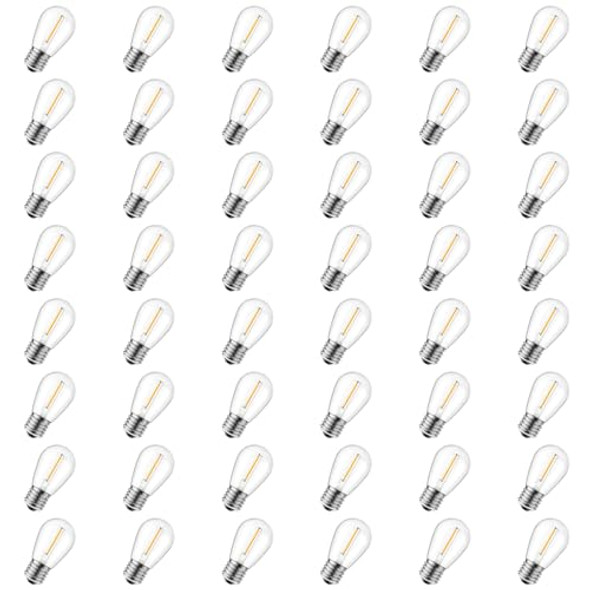 MINETOM 50 LED S14 Replacement Light Bulbs Outdoor String Light Bulb 11W New