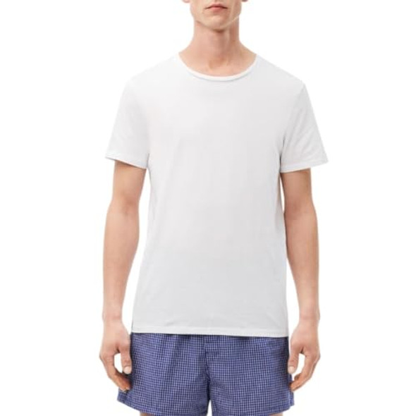 Lacoste Men's 100% Cotton Regular Fit Crew Neck Undershirt 3 PackMULTI3XL New