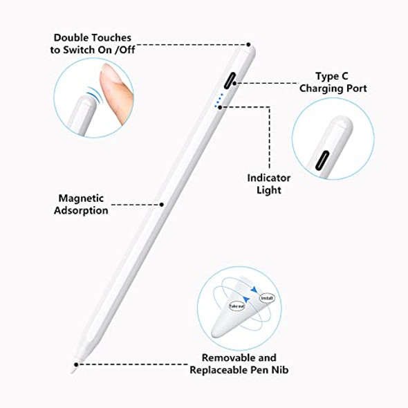 MASTERBOND PENCIL APPLE IPAD A16 10TH 9TH GEN PALM REJECTION TILT SENSITIVITY New