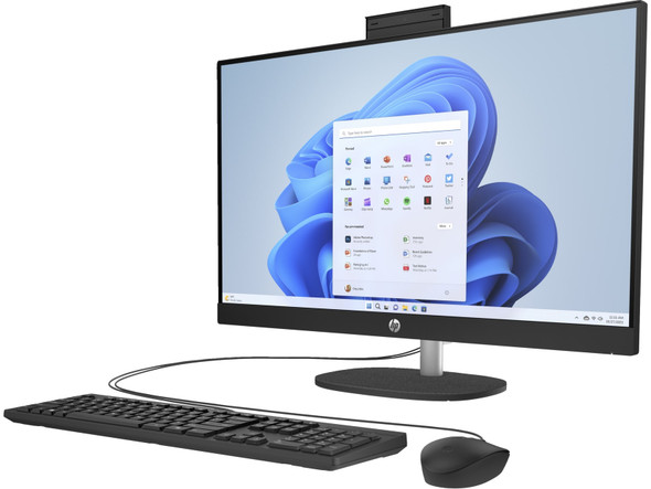 HP 27-cr 27" FHD AIO PC AMD Ryzen 5 7520U 8GB 512GB W11H Black