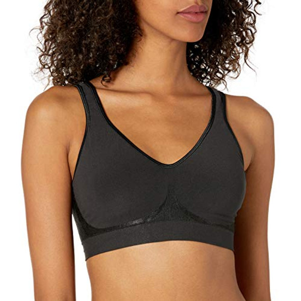 DF3484 BALI WOMEN COMFORT REVOLUTION WIRELESS BRA WOMEN 2XL BLACK New