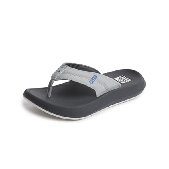 CJ1696 REEF FOOTWEAR MEN'S SWELLSOLE CRUISER LIGHT GREY/VINTAGE RIVERS SIZE 11 New CJ1696 REEF FOOTWEAR MEN'S SWELLSOLE CRUISER LIGHT GREY/VINTAGE RIVERS SIZE 11 New