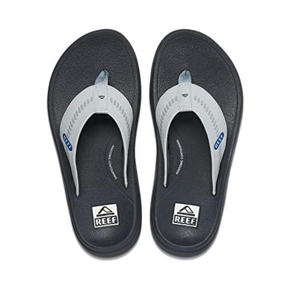 CJ1696 REEF FOOTWEAR MEN'S SWELLSOLE CRUISER LIGHT GREY/VINTAGE RIVERS SIZE 11 New CJ1696 REEF FOOTWEAR MEN'S SWELLSOLE CRUISER LIGHT GREY/VINTAGE RIVERS SIZE 11 New
