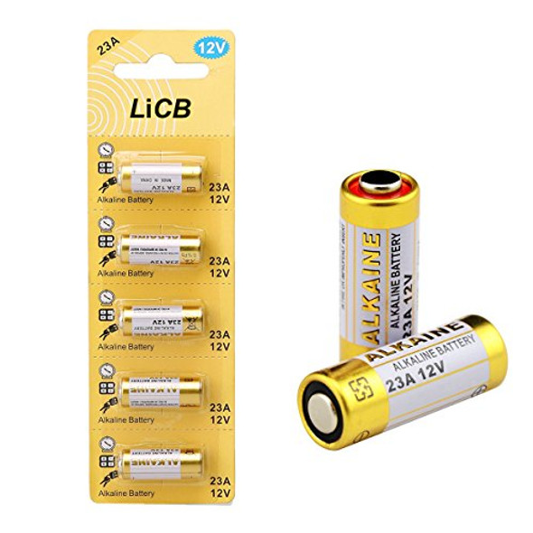 LiCB A23 23A 12V Alkaline Battery (5-Pack) - GOLD/WHITE LiCB A23 23A 12V Alkaline Battery (5-Pack) - GOLD/WHITE