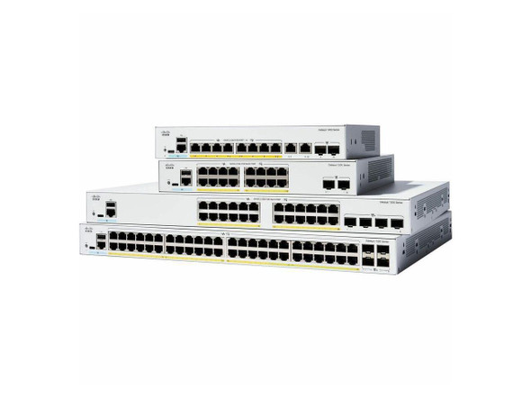 Cisco Catalyst 1200-48P-4G Smart Switch, 48 Port GE, PoE, 4x1GE SFP, Limited