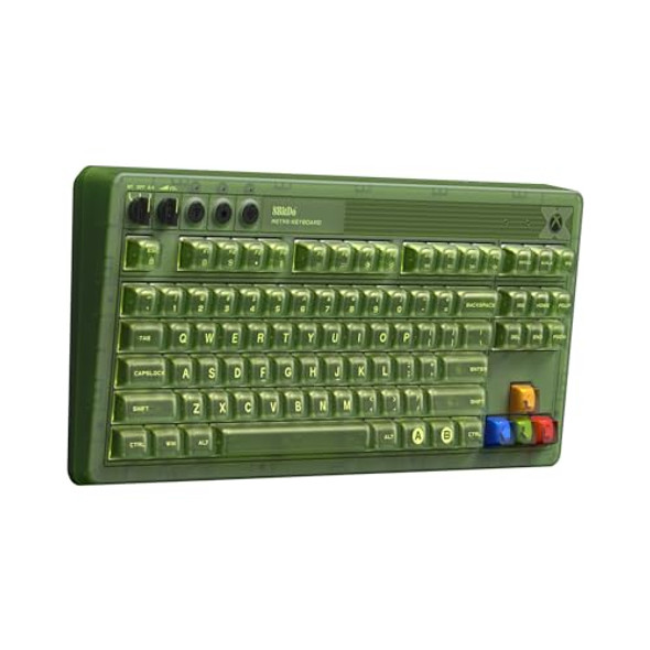 8BITDO RETRO 87 MECHANICAL KEYBOARD RGB BACKLIGHT/USB-C 85HD -GREEN New