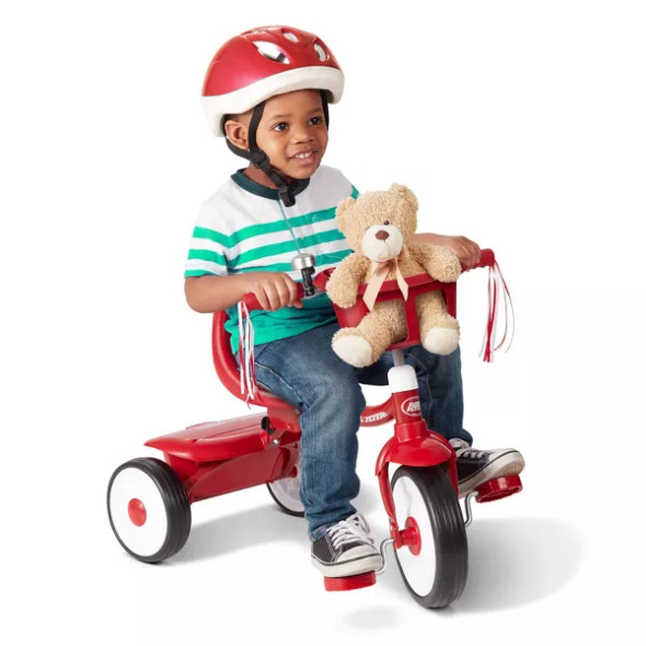 RADIO FLYER FOLD 2 GO TRIKE BUCKET STEEL FRAME PLASTIC PEDALS AGES 1.5-3 - RED