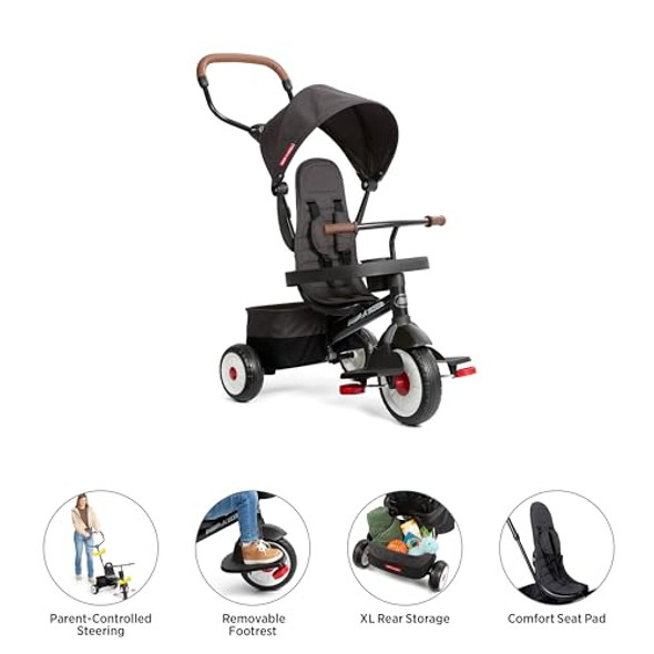RADIO FLYER TODDLER BIKE, KIDS BIKE, TRICYCLE TODDLER TOYS 1-5 Year 492 - Black