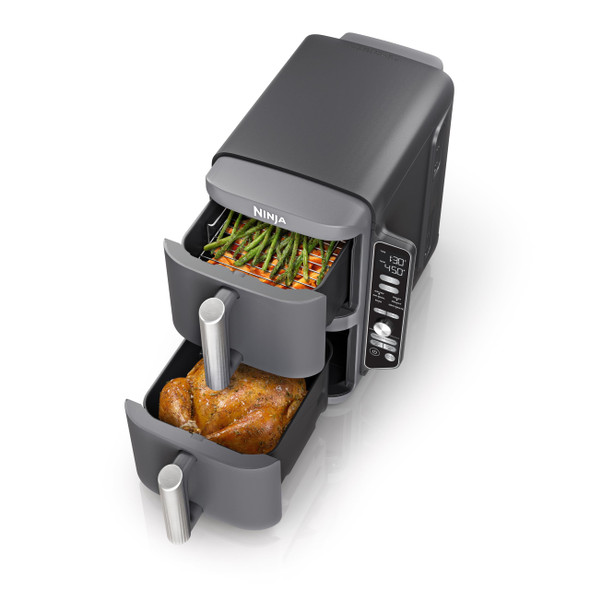 Ninja Air Fryer 10QT DoubleStack XL 2-Basket Compact Design SL401Q - Grey