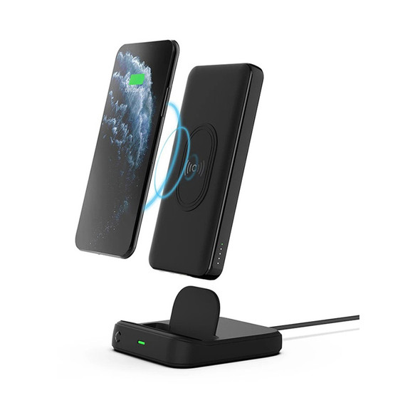 Cygnett ChargeUp Duo 10000mAh Wireless Powerbank Charging Dock CY3038PBCHE Black