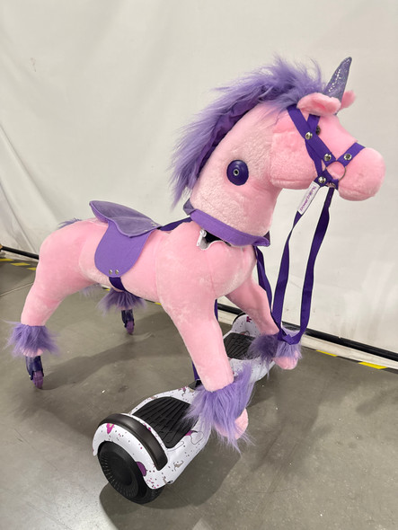POWER PONY RIDING TOY PRINCESS ZUME V2: STEEL RIDE-ON ANIMAL 8 MPH - PINK