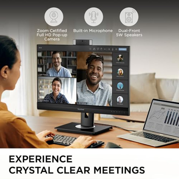 VIEWSONIC VG2457V 24" FHD VIDEO CONFERENCE DOCKING MONITOR CR