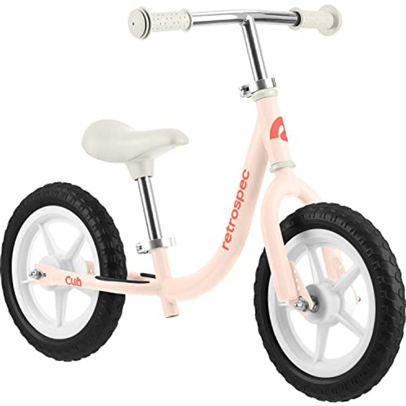RETROSPEC CUB TODDLER 12" BALANCE BIKE NO PEDAL BEGINNER KIDS - BLUSH New