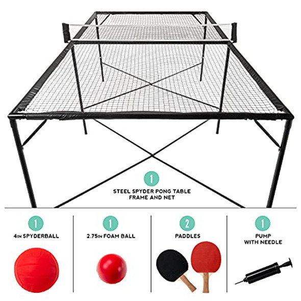 Franklin Sports Spyder Pong Tennis PING PONG VOLLEYBALL 4-SQUARE 52480X - BLACK Franklin Sports Spyder Pong Tennis PING PONG VOLLEYBALL 4-SQUARE 52480X - BLACK