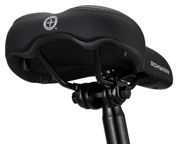 SCHWINN COMFORT BIKE SADDLE SPORT/FOAM PU Black/Blue - SW80335TG New