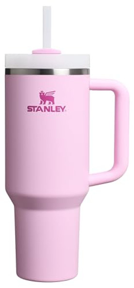 Stanley Quencher H2.0 Tumbler with Handle and Straw 40 oz Cherry Blossom