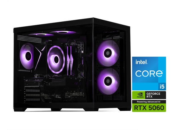 STORMCRAFT Gaming PC SIRIUS Intel Core i5-14400F NVIDIA GeForce RTX 5060 - AI