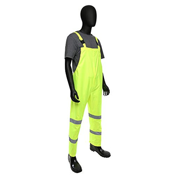WEST CHESTER 44033PCA HI-VIZ RAIN BIB, XX-LARGE - GREEN WEST CHESTER 44033PCA HI-VIZ RAIN BIB, XX-LARGE - GREEN
