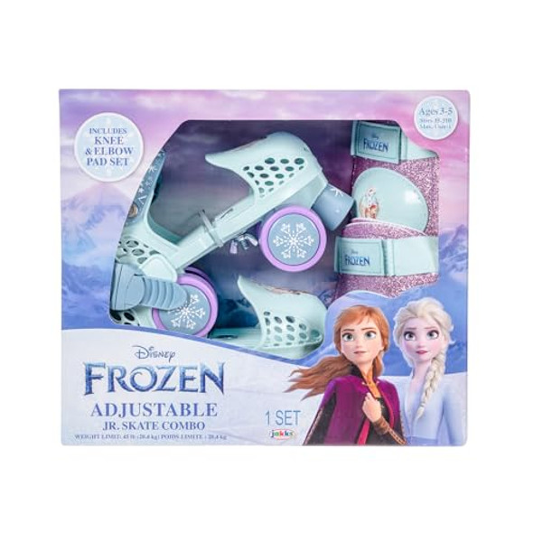 Disney Frozen Junior Skates Includes Knee and Elbow Pads, Size Adjustable