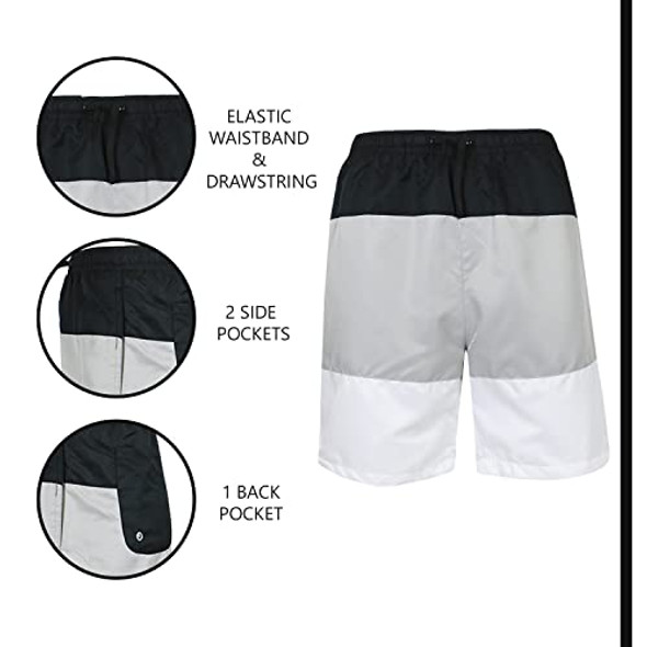 GALAXY BY HARVIC MEN MARATHON RUNNING MESH LINED SHORTS - SIZE XL - BLACK New