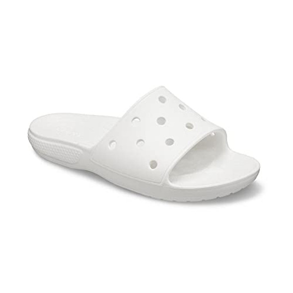 CROCS UNISEX-ADULT CLASSIC SLIDE SANDALS MEN 11 WOMEN 12 (AU/UK M10 W11) WHITE New