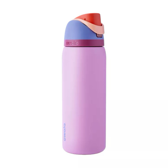 OWALA 32OZ FREESIP STAINLESS STEEL WATER BOTTLE - KICKFLIP/PINK