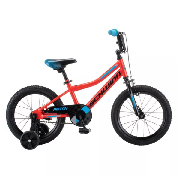 SCHWINN PISTON 16" KIDS' BIKE - BLACK/BLUE/RED New