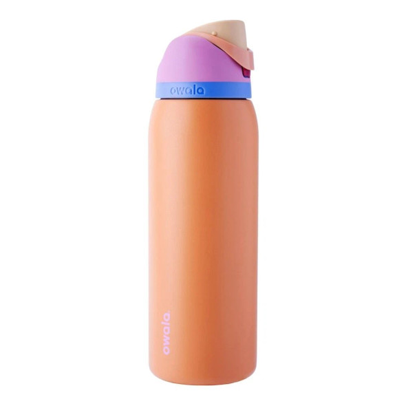 OWALA 40 OZ FREESIP STAINLESS STEEL WATER BOTTLE - TANGY TANGO