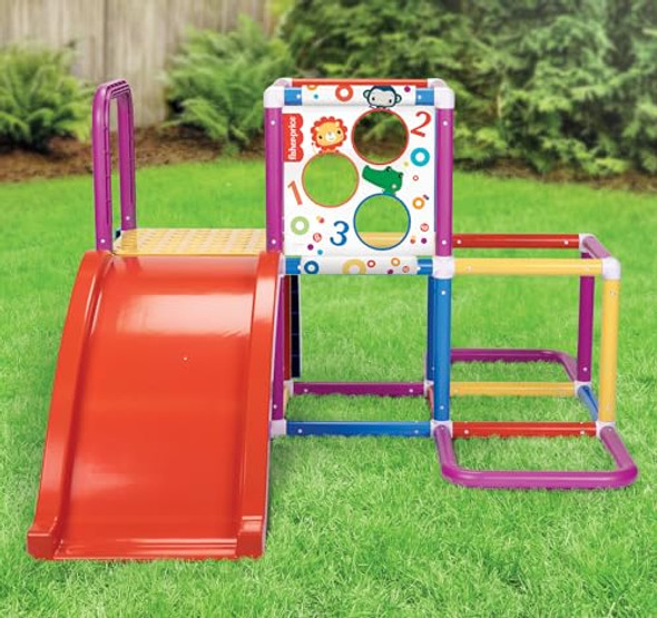 Fisher-Price Jungle Gym Play Structure with Slide for Kids with Bean Bag Toss Fisher-Price Jungle Gym Play Structure with Slide for Kids with Bean Bag Toss