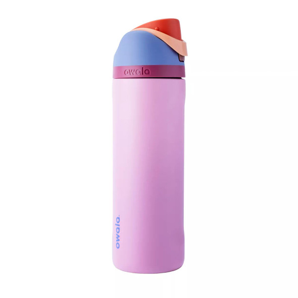 OWALA 24OZ FREESIP STAINLESS STEEL WATER BOTTLE - KICKFLIP - KICKFLIP/PINK