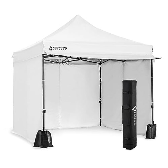 ARROWHEAD OUTDOOR 10'x10' HEAVY-DUTY POP-UP CANOPY, KGS0393U V2 - WHITE