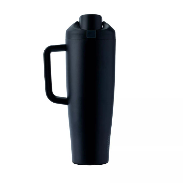 OWALA 40OZ FREESIP TUMBLER STAINLESS STEEL WATER BOTTLE - VERY VERY DARK