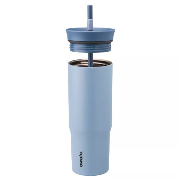 OWALA 24OZ STAINLESS STEEL STRAW TUMBLER - HONEST