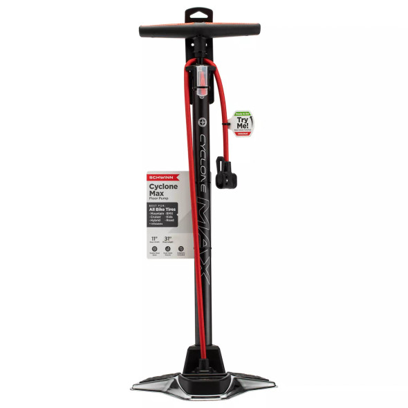 SCHWINN CYCLONE MAX FLOOR PUMP - GRAY New