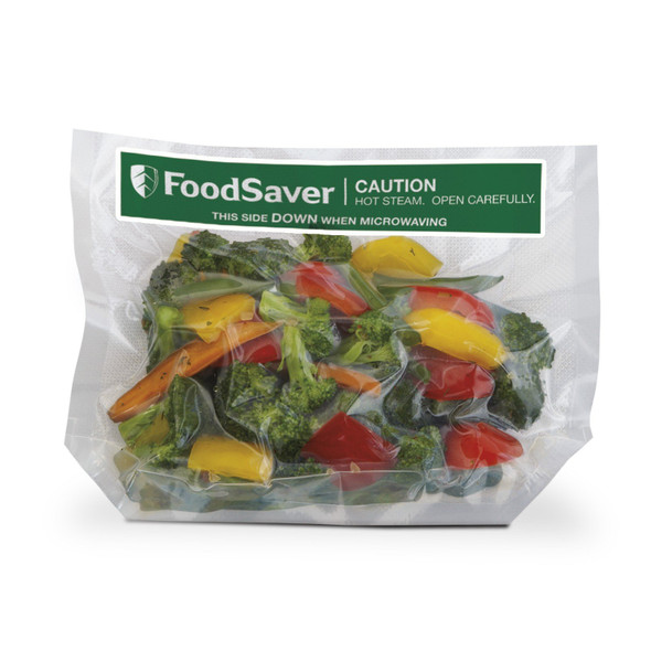 FOODSAVER 1-QUART FREEZE 'N STEAM MICROWAVABLE BAGS 16 COUNT CLEAR GREEN New